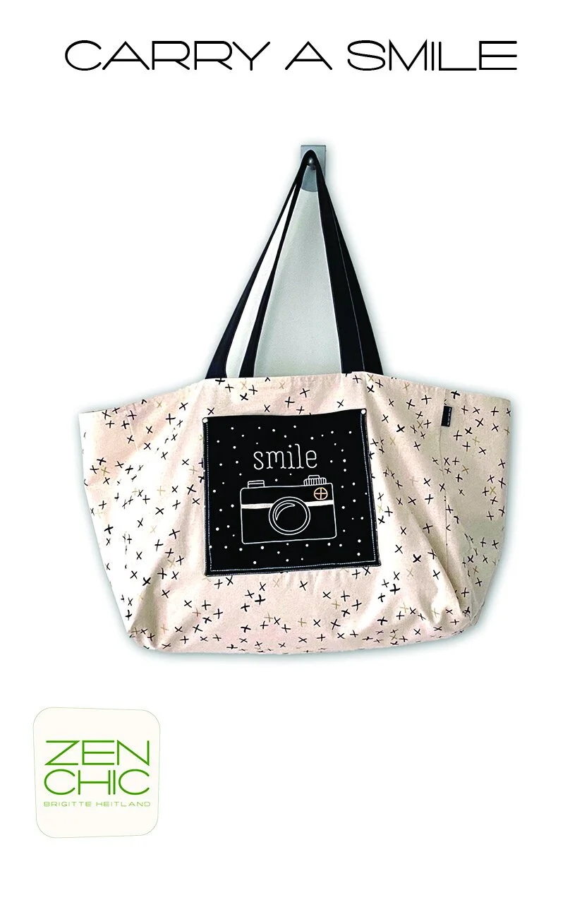Carry a Smile Bag Pattern by Zen Chic
